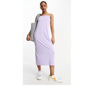Monki Ariel Knitted Midi Cami Dress – Lilac Small
